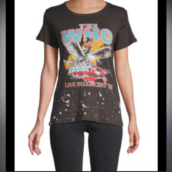 the Who band tshirt by chaser size small EDGY FEMININE - Picture 9 of 9